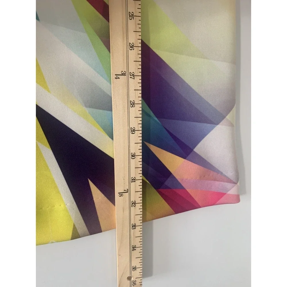 Nicole Miller  Kaleidoscope Sheath Dress‎ Size 0 Geometric Print Bodycon Artsy